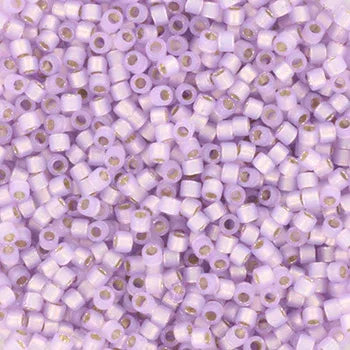 Miyuki Delica - Silverlined Dyed Alabaster Lilac 11/0, 5 gram Miyuki