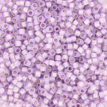 Miyuki Delica - Silverlined Dyed Alabaster Lilac 11/0, 5 gram Miyuki
