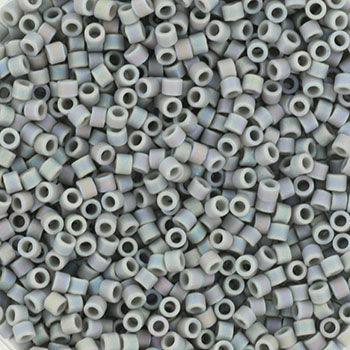 Miyuki Delica - Opaque Matte AB Gray 11/0, 5 gram Miyuki