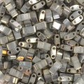 Miyuki Half Tila - Opaque luster smoke gray 5x2,5mm, 5 gram Miyuki