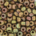 Miyuki seed beads - Metallic Matte Iris Khaki 6/0, 10 gram Miyuki