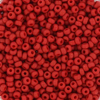 Miyuki Seed Beads - Metallic Matte Brick Red 11/0, 10 Gram Miyuki