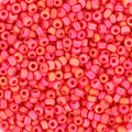 Miyuki Seed Beads - Opaque Matte AB Vermillion Red 11/0, 10 gram Miyuki