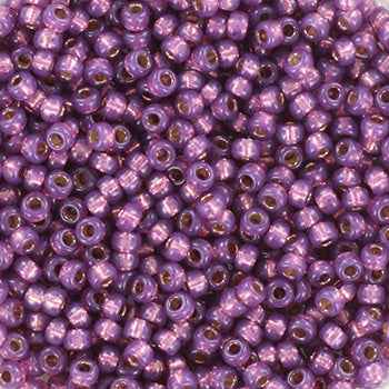 Miyuki Seed Beads - Duracoat Silverlined Dyed Dark Lilac 11/0,10 gram