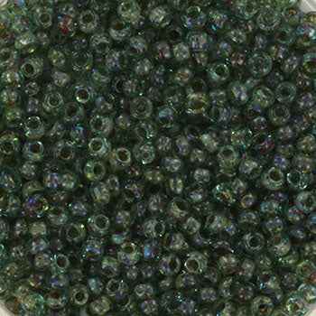 Miyuki Seed Beads - Transparent Picasso Sea Foam 11/0,10 gram