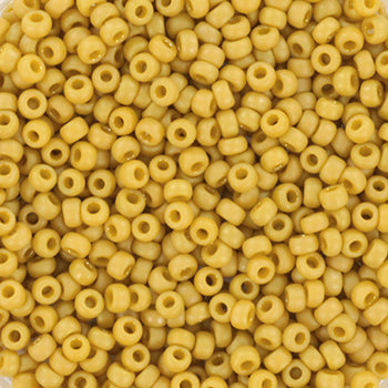 Miyuki Seed Beads – Opaque Glazed Frosted Citron 11/0, 10 gram