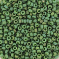 Miyuki Seed Beads – Opaque Glazed Frosted Rainbow Shamrock 11/0, 10 gram
