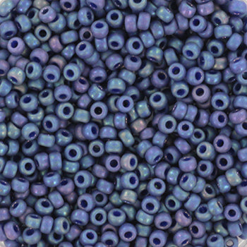 Miyuki Seed Beads – Opaque Glazed Frosted Rainbow Bayberry 11/0, 10 gram