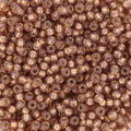Miyuki Seed Beads - Silverlined Dyed Alabaster Rose Bronze 11/0, 10 gram