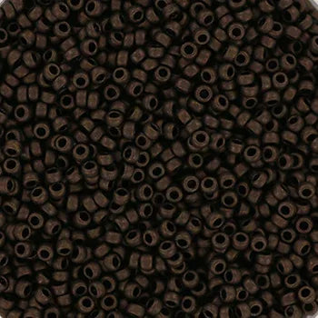 Miyuki Seed beads - Metallic Matte Dark Olive 15/0, 10 gram Miyuki