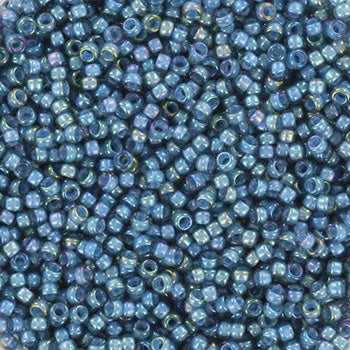 Miyuki Seed beads - Fancy Lined Teal 15/0, 10 gram Miyuki