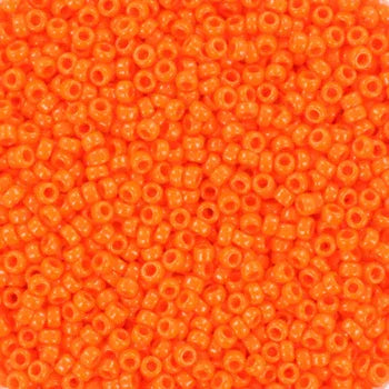 Miyuki Seed beads - Opaque Orange 15/0, 10 gram Miyuki