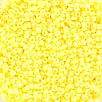 Miyuki Seed beads - Duracoat Opaque Lignt Lemon Ice 15/0, 10 gram Miyuki