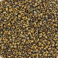 Miyuki Seed beads - Opaque Picasso Brown 15/0, 10 gram Miyuki