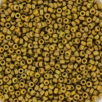 Miyuki Seed beads - Opaque Matte AB Honey bee 15/0, 10 gram Miyuki