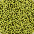 Miyuki Seed beads - Opaque Glazed Frosted Rainbow Olive 15/0, 10 gram Miyuki