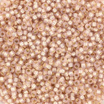 Miyuki Seed beads - Silverlined Alabaster Dyed Blush 15/0, 10 gram Miyuki