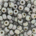 Miyuki Seed beads - Opaque Glazed Frosted Rainbow Grey 6/0, 10 gram