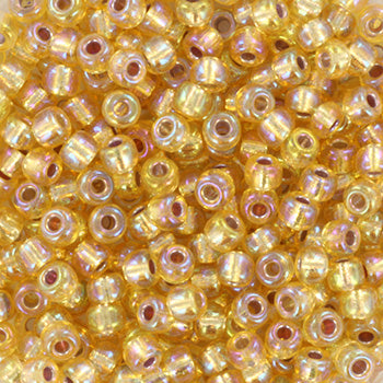 Miyuki Seed Beads - Silverlined Gold AB 8/0, 10 gram
