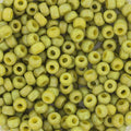 Miyuki Seed Beads – Opaque Glazed Frosted Rainbow Olive 8/0, 10 gram