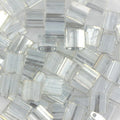 Miyuki Tila - Transparent Luster Silver Gray Gold 5 mm, 5 gram