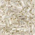 Miyuki Twisted Bugle - Silverlined Crystal 2 x 6 mm, 10 gram