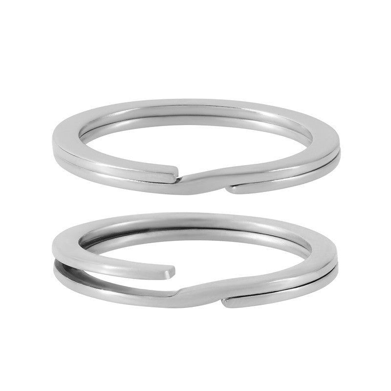 Nyckelring Silverpläterad - 25mm 1 styck Grekisk Metall