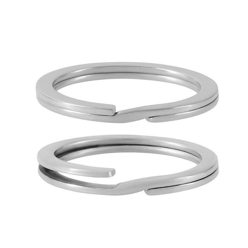 Nyckelring Silverpläterad - 25mm 1 styck Grekisk Metall