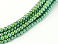 Tjeckiska Pearl Shell - Evergreen 3mm, 1 sträng
