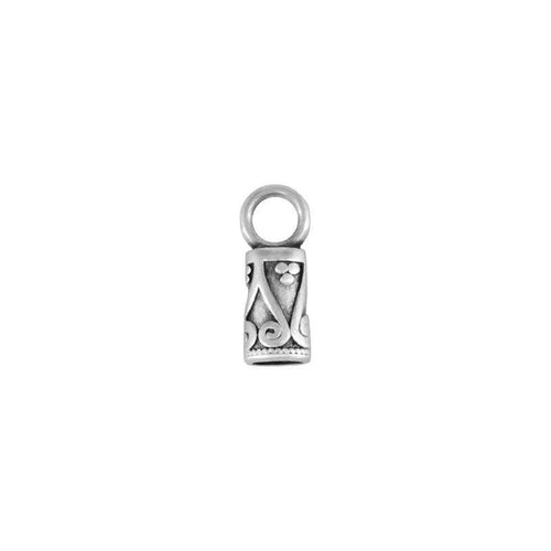 Ändfäste Silverpläterad - Mönstrad 3,5mm, 2-pack Grekisk Metall