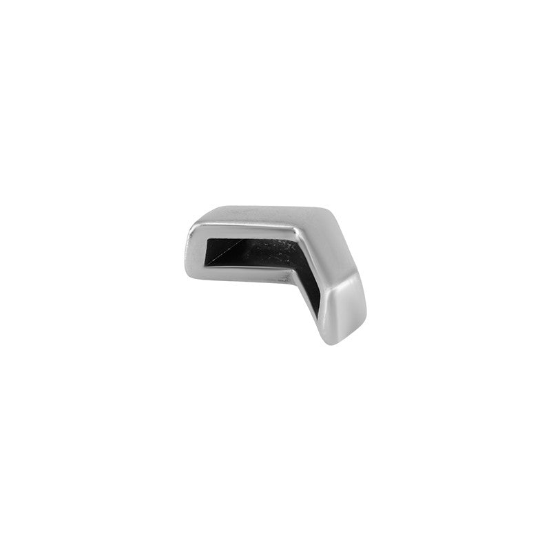 Slider silverpläterad - Arrow 9x14mm, 1 styck