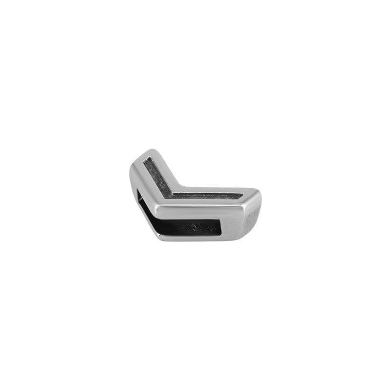 Slider silverpläterad - Arrow 9x14mm, 1 styck